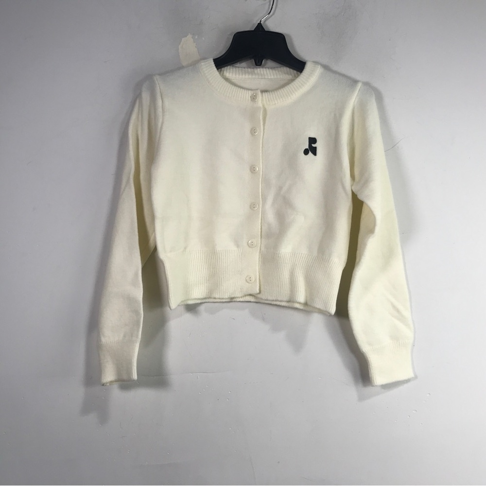 Musinsa Rest & Recreation Crop Knit Cardigan, Women's Size XS/S - Ivory
